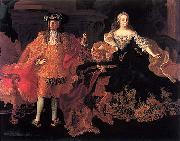unknow artist Doppelportrat Kaiser Franz I. Spain oil painting artist